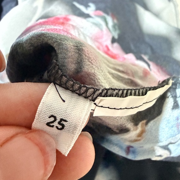 Marina Rinaldi Black and Pink Floral Blouse - Picture 6 of 6